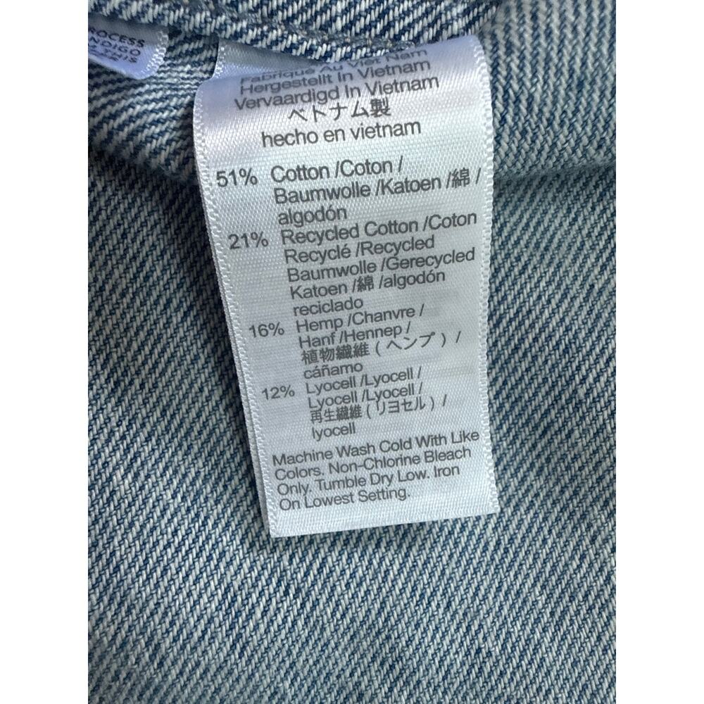 Madewell Denim Boxy Shirt Jacket Maspeth Wash Size Large NU401 - Picture 13 of 13